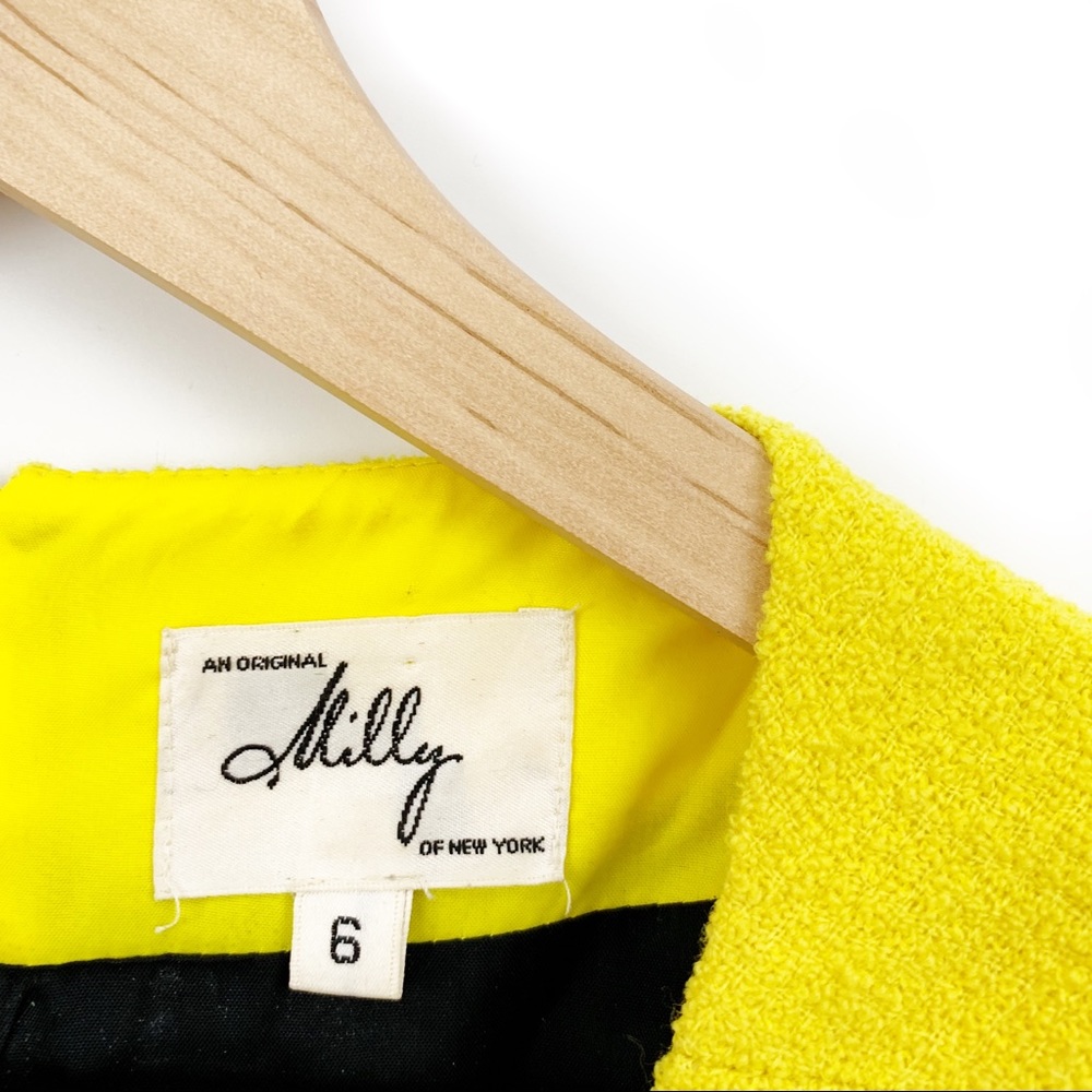 Milly yellow and navy dress - Picture 4 of 4